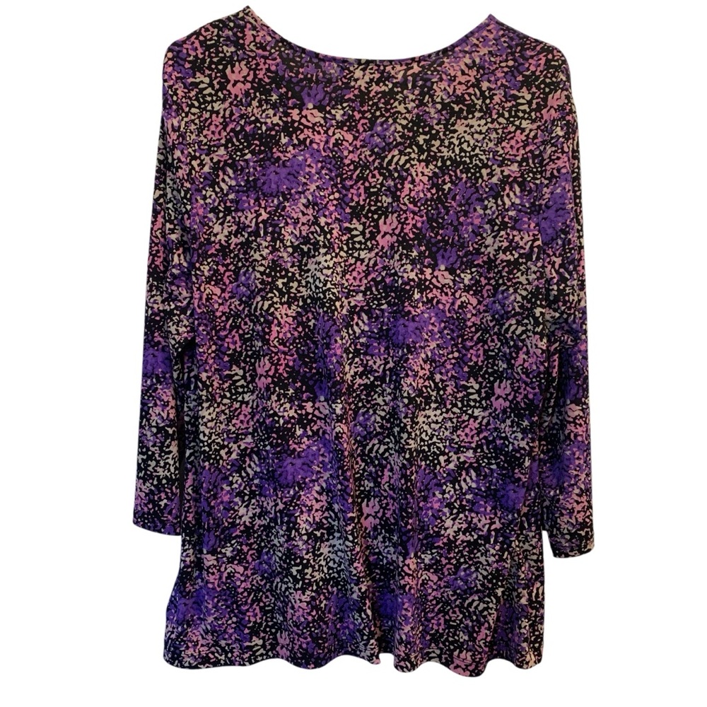 Liz Claiborne Woman Multicolor Abstract Blouse - 1X - Picture 2 of 10